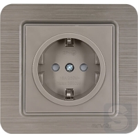 Розетка с заземлением и шторками 16A/220V Arvia Electric Lavin Медь (21 28 4010 243)